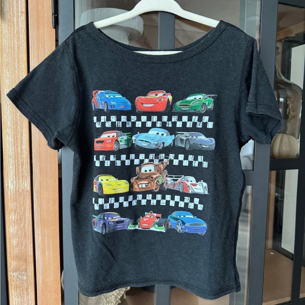 2013 Pixar Cars 2 Movie tee Tshirt characters toddler boys lightning mcqueen